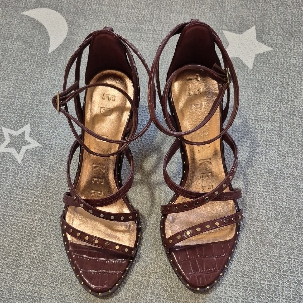 Ted Baker Women's Dark Brown Strappy Heels Size 39